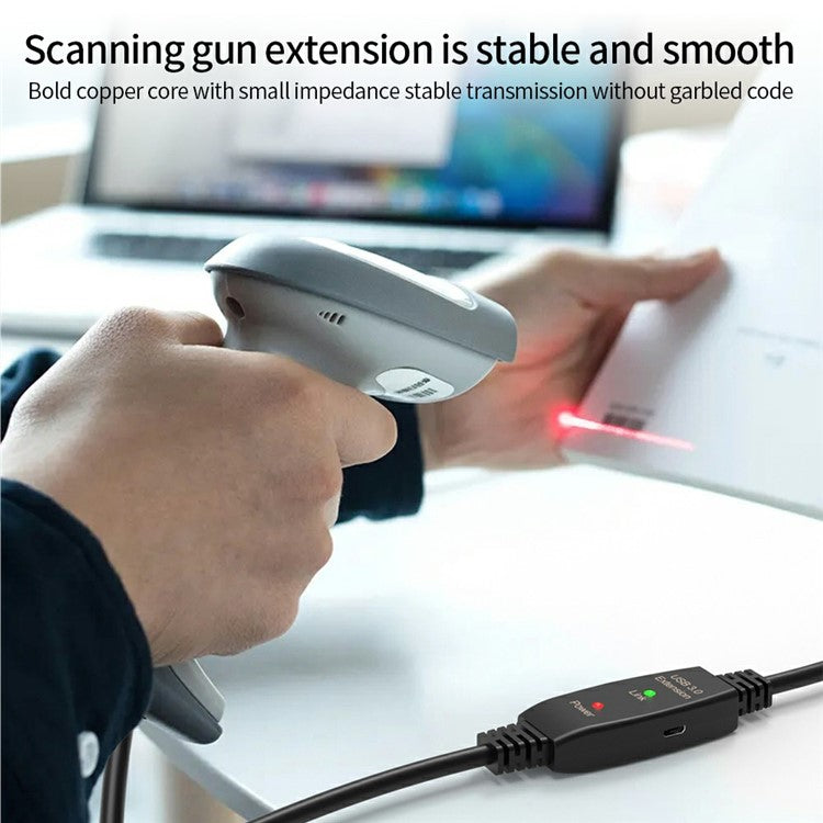 U3AA 10m USB3.0 Male to Male PVC Extension Cable for Conference Camera Mouse Scanner