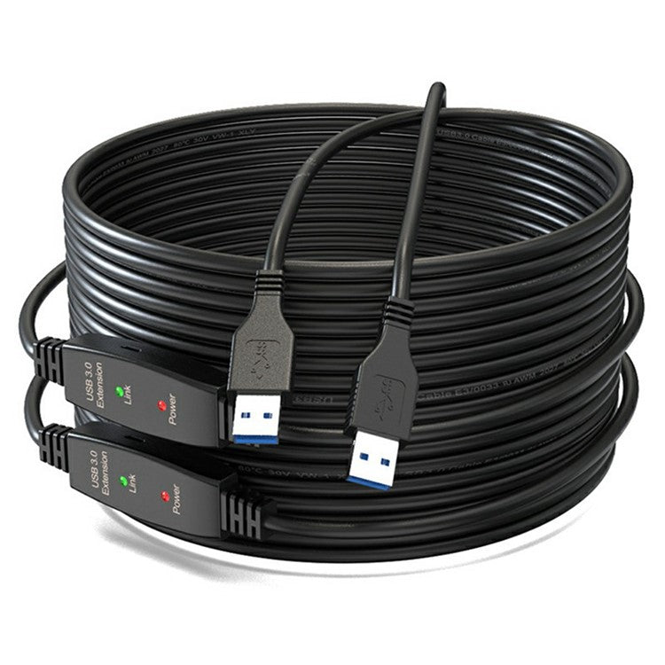 U3AA 15m USB3.0 Male to Male PVC Extension Cable for Conference Camera Mouse Scanner