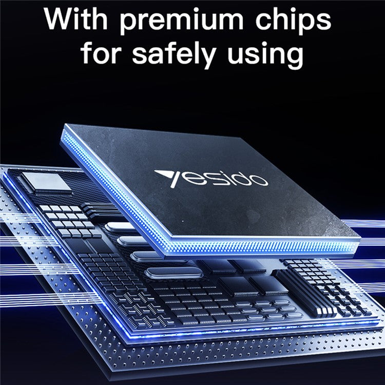 YESIDO CA183 USB C to C Cable 60W Fast Charging 2M / 6.6FT Aluminum Alloy Braided Data Sync Cord