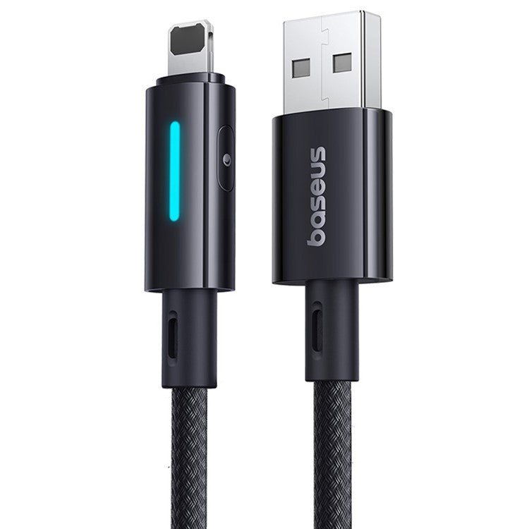 BASEUS Lit 1m USB to iP 2.4A Fast Charging Cable Data Cord with Dynamic Flowing Light