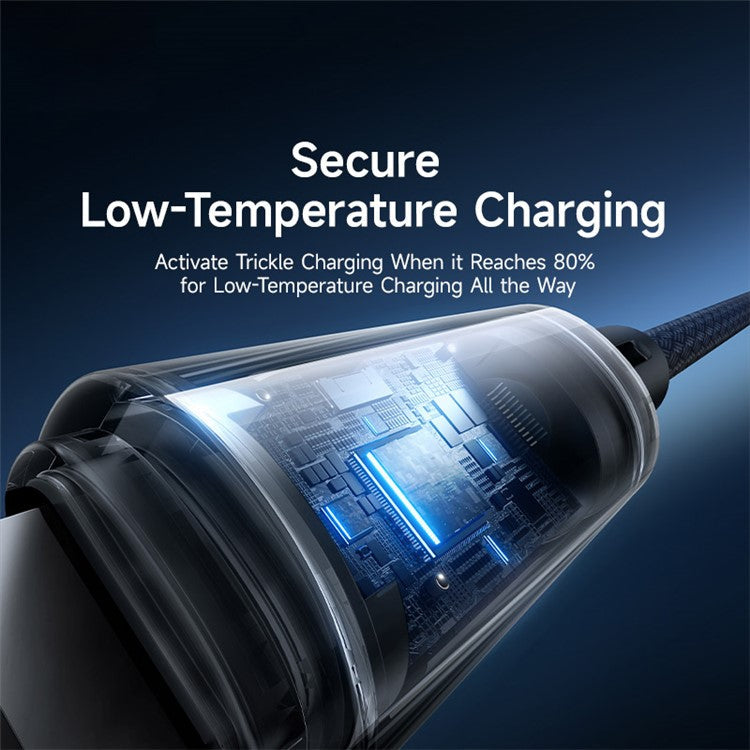 BASEUS Lit 1m USB to iP 2.4A Fast Charging Cable Data Cord with Dynamic Flowing Light