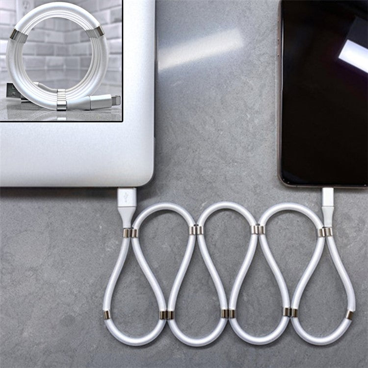 Magnetic Absorption Lightning Data Line Cable 2.4A Fast Charging Cable