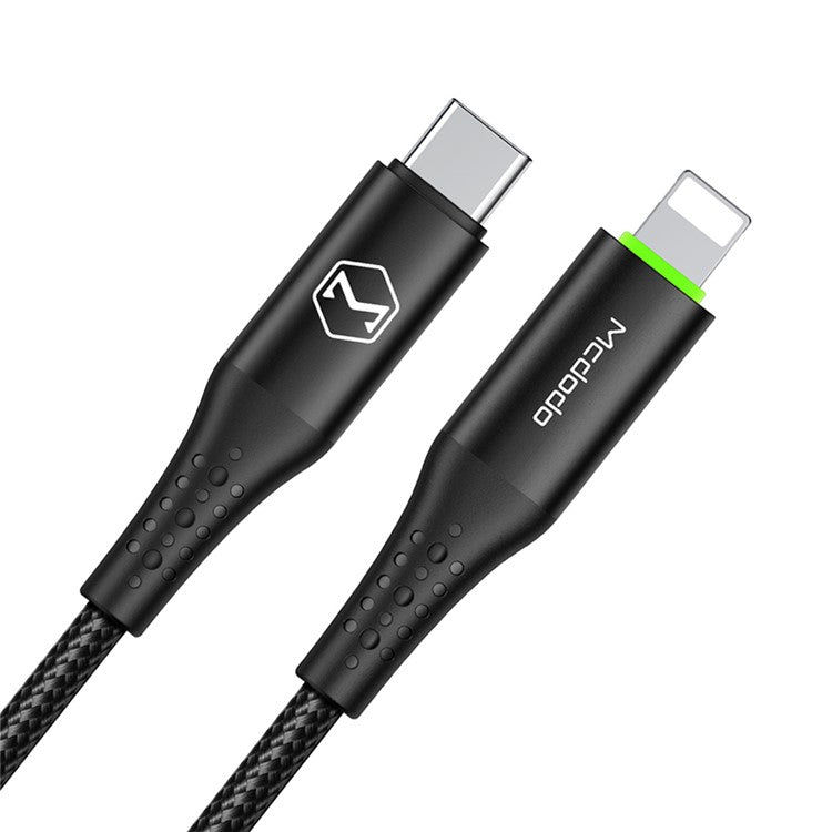 MCDODO CA-7360 MDD 1.2M USB-C to Lightning 8Pin Male PD Charger Cable Smart Auto Disconnect for iPhone iPad iPod