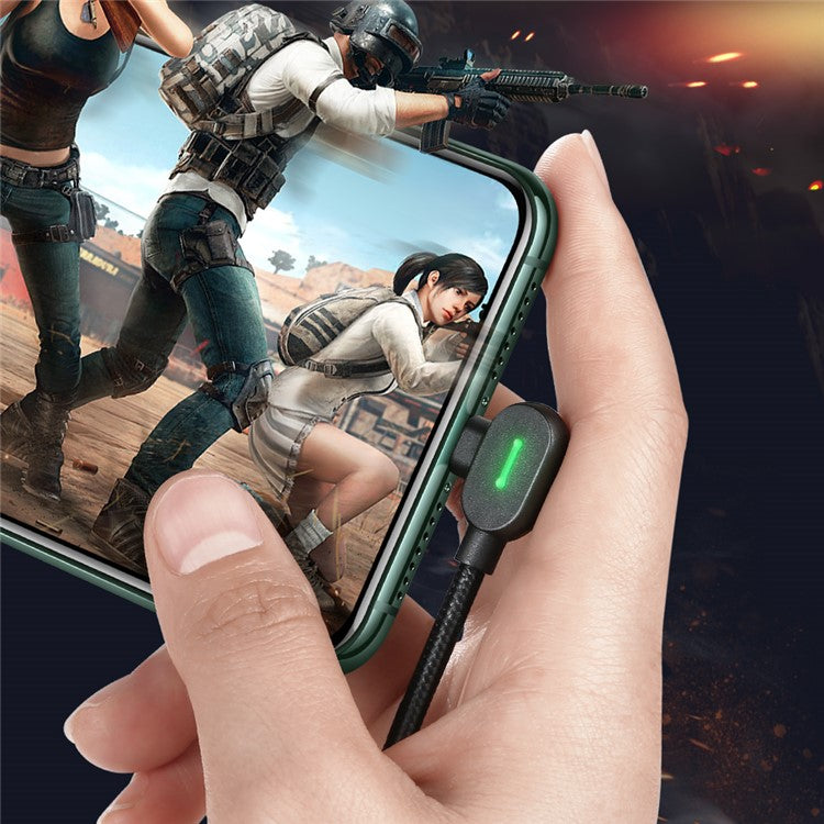 MCDODO Button Series 1.2M USB-C Male to Lightning 8Pin Male PD Charging Cable with LED Indicator Light for iPhone iPad iPod