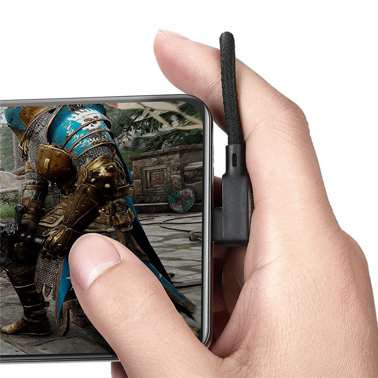 MCDODO 1.8M Spring Coiled Elbow Shape Typc-C USB Data Sync Charger Cable for Samsung Huawei Xiaomi