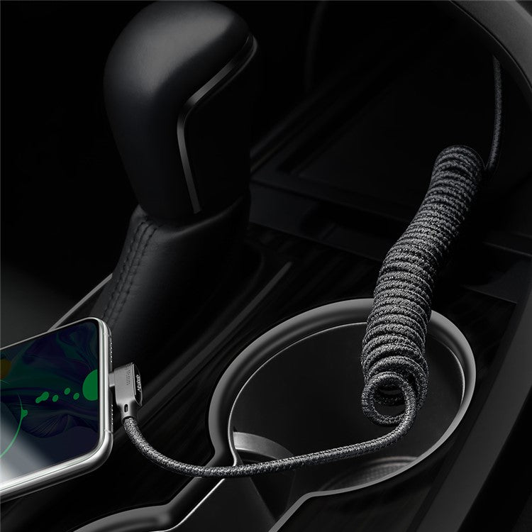 MCDODO 1.8M Spring Coiled Elbow Shape Typc-C USB Data Sync Charger Cable for Samsung Huawei Xiaomi