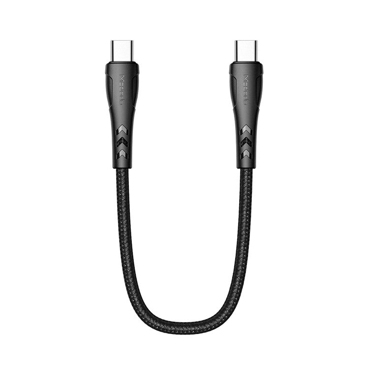 MCDODO for iPhone 15 Series Nylon Braided 0.2M USB-C to USB-C Fast Charging Cable for Samsung Huawei Xiaomi