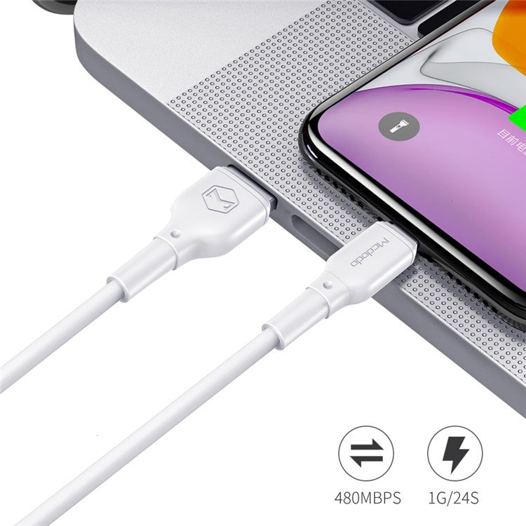 MCDODO for iPhone 15 Series 1.2M Type-C USB Data Sync Charging Cable for Samsung Huawei Xiaomi