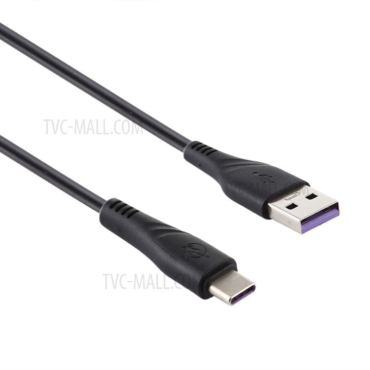 For iPhone 15 Series 1M USB Type-C to USB-A 3.0 Data Sync Charging Cable for Samsung Huawei Xiaomi - Black