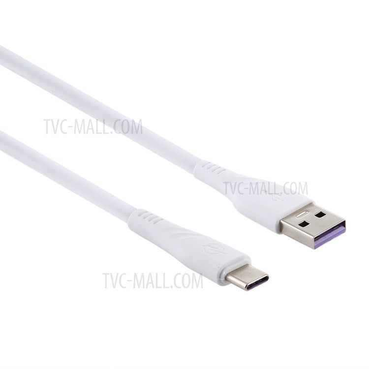 For iPhone 15 Series 1M USB Type-C to USB-A 3.0 Data Sync Charging Cable for Samsung Huawei Xiaomi - White