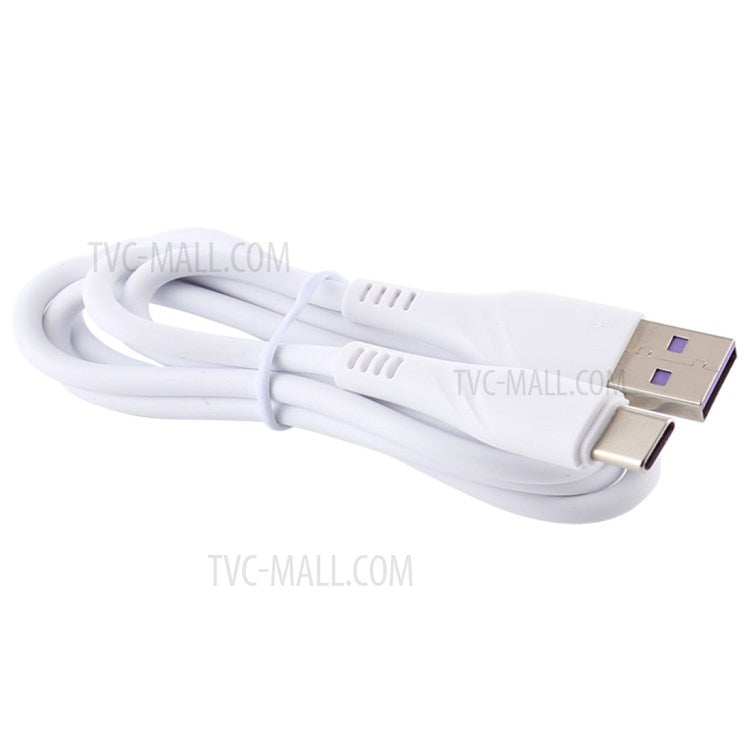 For iPhone 15 Series 1M USB Type-C to USB-A 3.0 Data Sync Charging Cable for Samsung Huawei Xiaomi - White