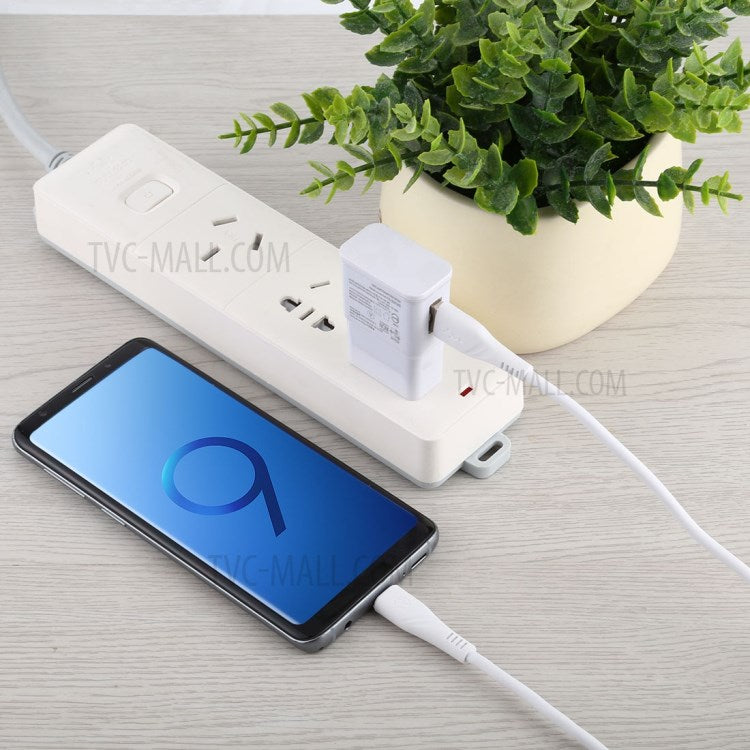 For iPhone 15 Series 1M USB Type-C to USB-A 3.0 Data Sync Charging Cable for Samsung Huawei Xiaomi - White