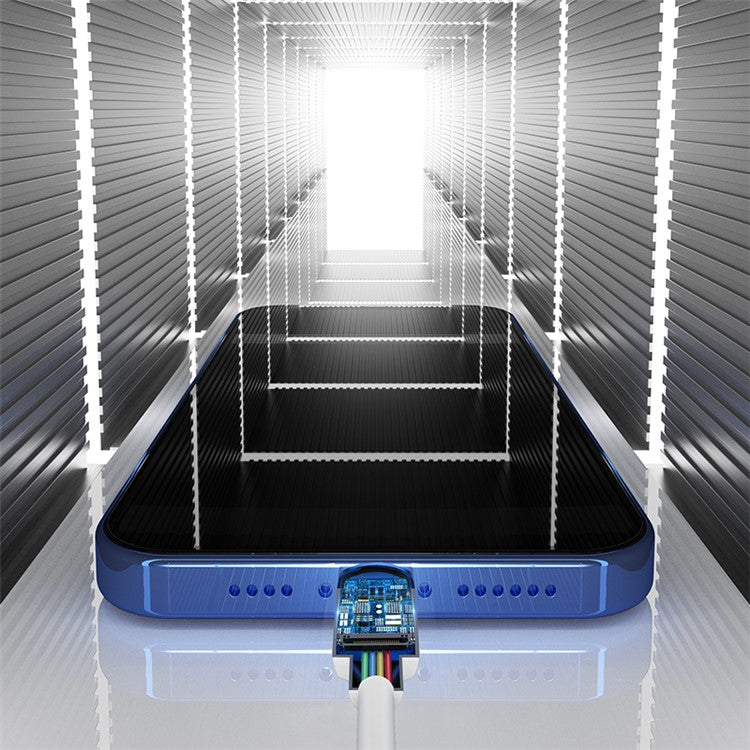 BASEUS Simple Wisdom 2Pcs/Set 1.5m 2.4A USB Mobile Phone Charging Cable - White