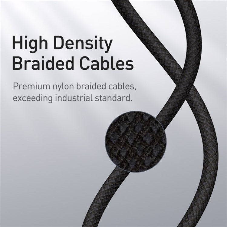 BASEUS High Density Braided Fast Charging Data Cable Type-C to iP PD 20W 1m - Black