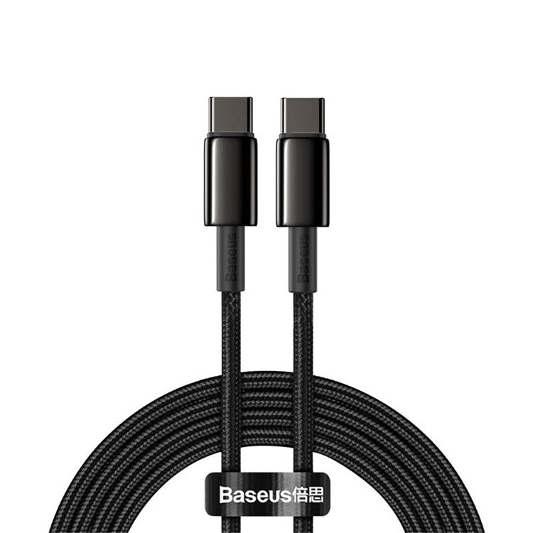 BASEUS for iPhone 15 Series Tungsten Gold Fast Charging Data Cable Type-C to Type-C 100W, 2M