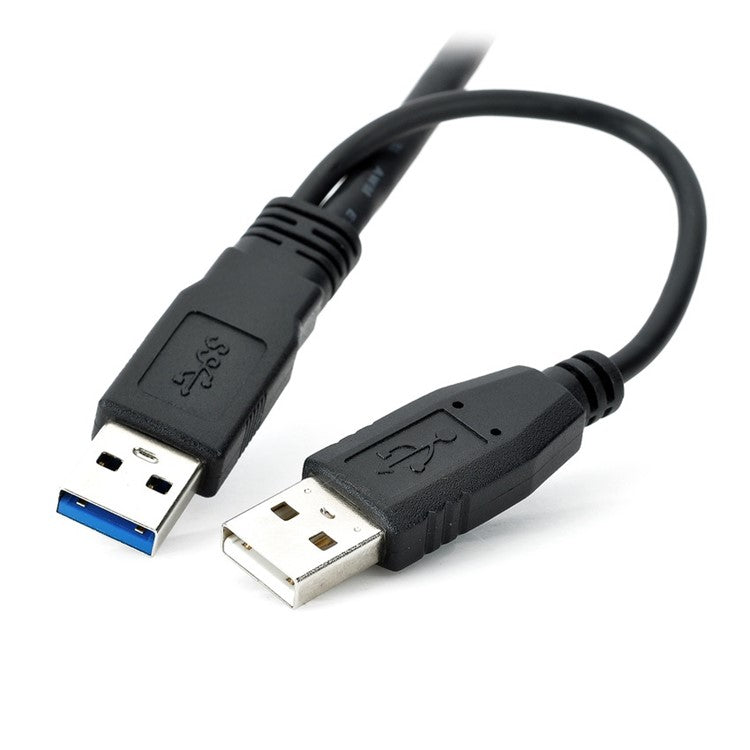 U3-029 USB 3.0 A Male to Micro B Male Y Splitter Adapter Cable for Mobile HDD