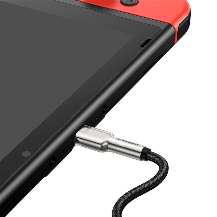 BASEUS Cafule Series for iPhone 15 Series Metal Data Cable Type-C to Type-C 100W, 1m - Black