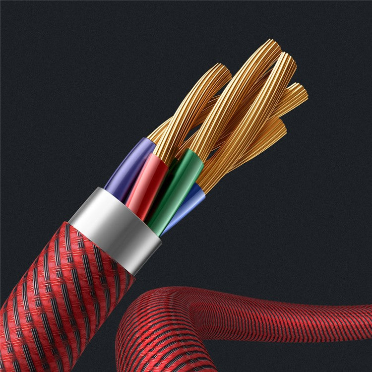 MCDODO CA-832 100W Type-C to Type-C Firefox Series for iPhone 15 Series Fast Charging Cable Elbow Design Data Cable, 1.2 meters - Red