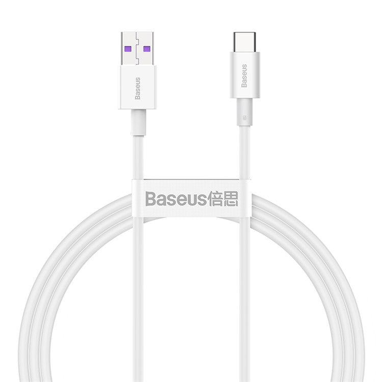 BASEUS Superior Series Fast Charging Data Cable USB to Type-C 66W 1m - White