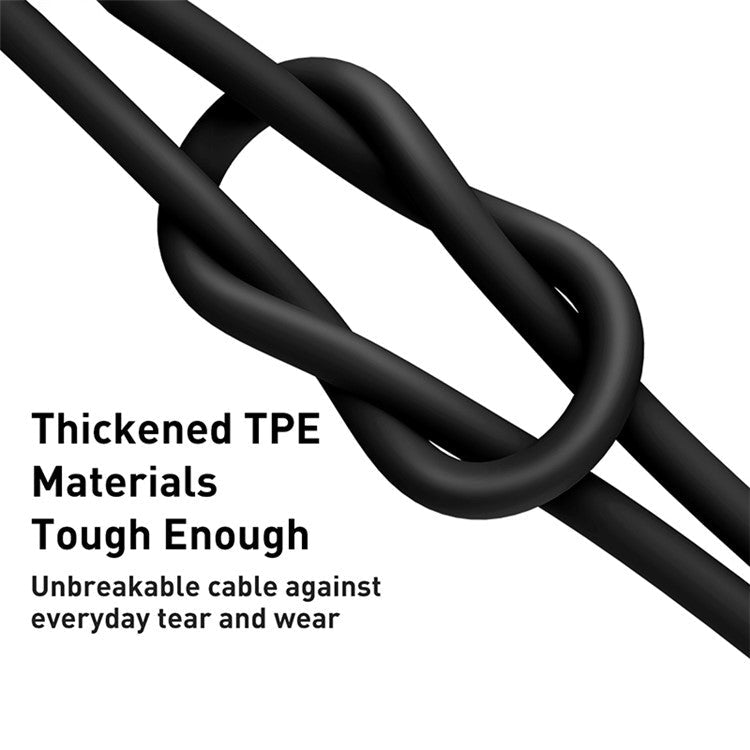 BASEUS Superior Series Fast Charging Data Cable USB to Type-C 66W 1m - Black