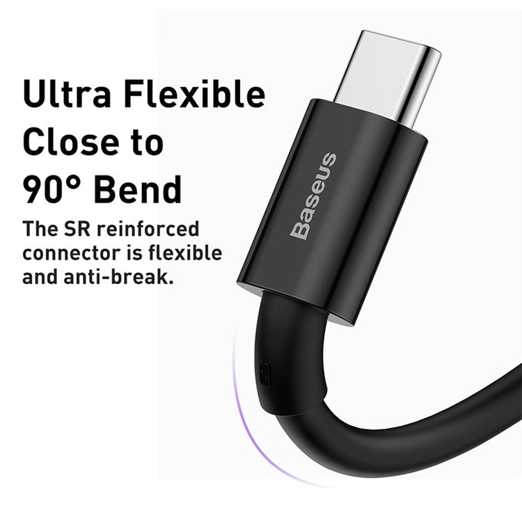 BASEUS Superior Series Fast Charging Data Cable USB to Type-C 66W 2m - Black