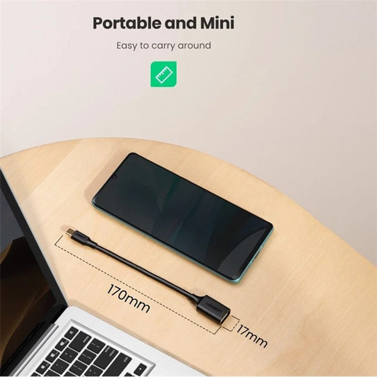 UGREEN USB C to USB Adapter OTG Cable USB Type C Male to USB 3.0 Female Cable Adapter for MacBook Pro