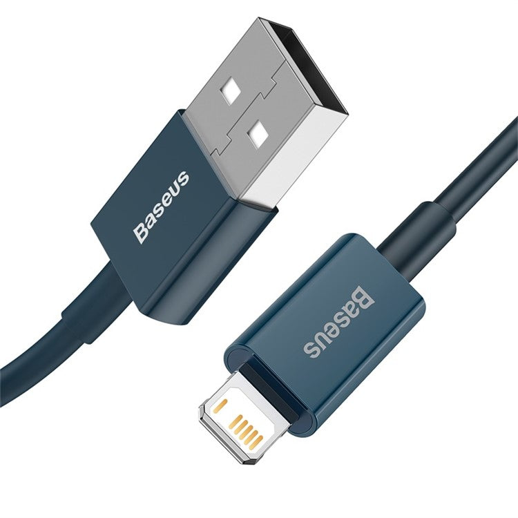 BASEUS Superior Series USB to iP 2.4A Fast Charging Data Cable 1m - Blue