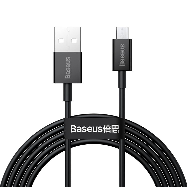 BASEUS Superior Series 2A Fast Charging Data Cable 2m USB to Micro Cord - Black