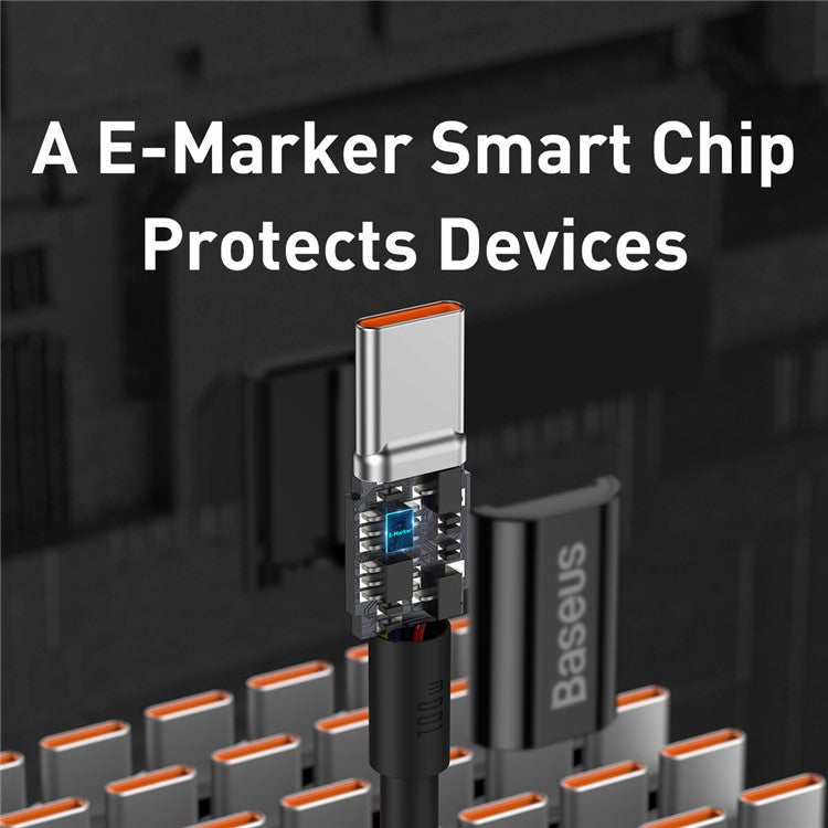 BASEUS Superior Series for iPhone 15 Series Fast Charging Data Cable Type-C to Type-C 100W 1m - Black