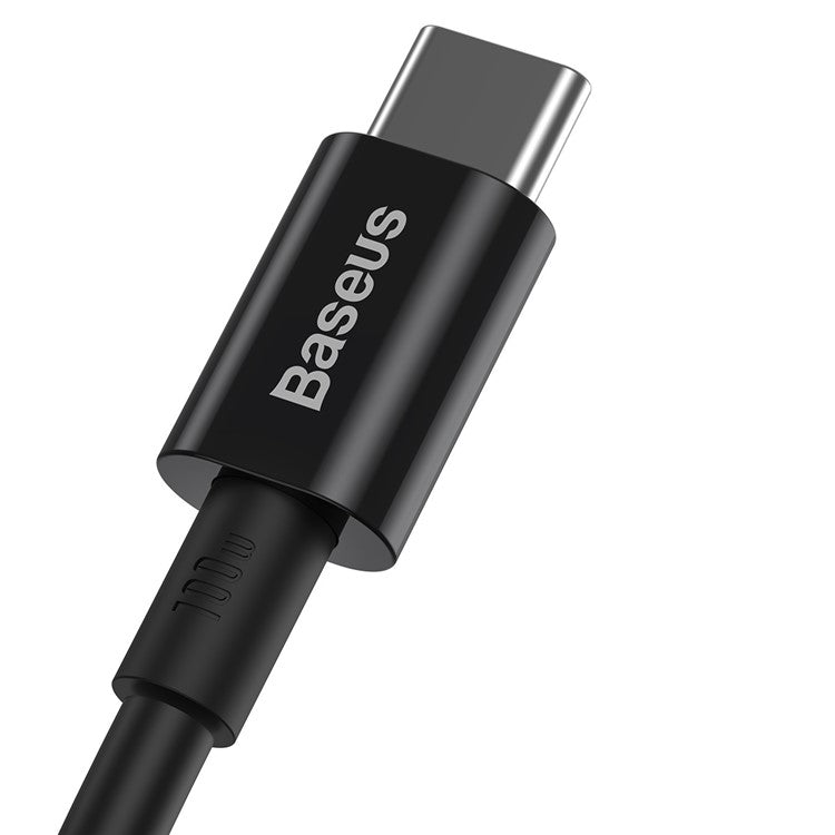 BASEUS Superior Series for iPhone 15 Series Fast Charging Data Cable Type-C to Type-C 100W 1m - Black