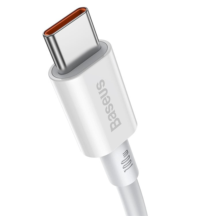 BASEUS Superior Series for iPhone 15 Series Fast Charging Data Cable Type-C to Type-C 100W 1m - White