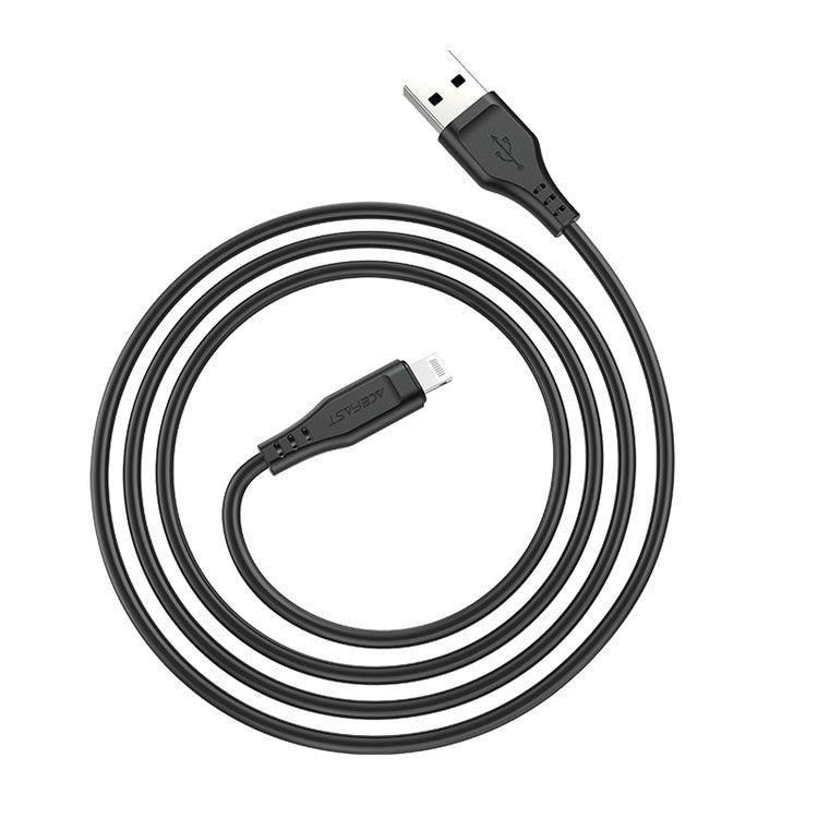 ACEFAST C3-02 MFI Certified USB-A to Lightning TPE Charging Data Cable 1.2m - Black