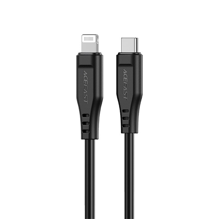 ACEFAST C3-01 MFI Certified USB-C to Lightning TPE Charging Data Cable Support PD30W Fast Charging 1.2m - Black