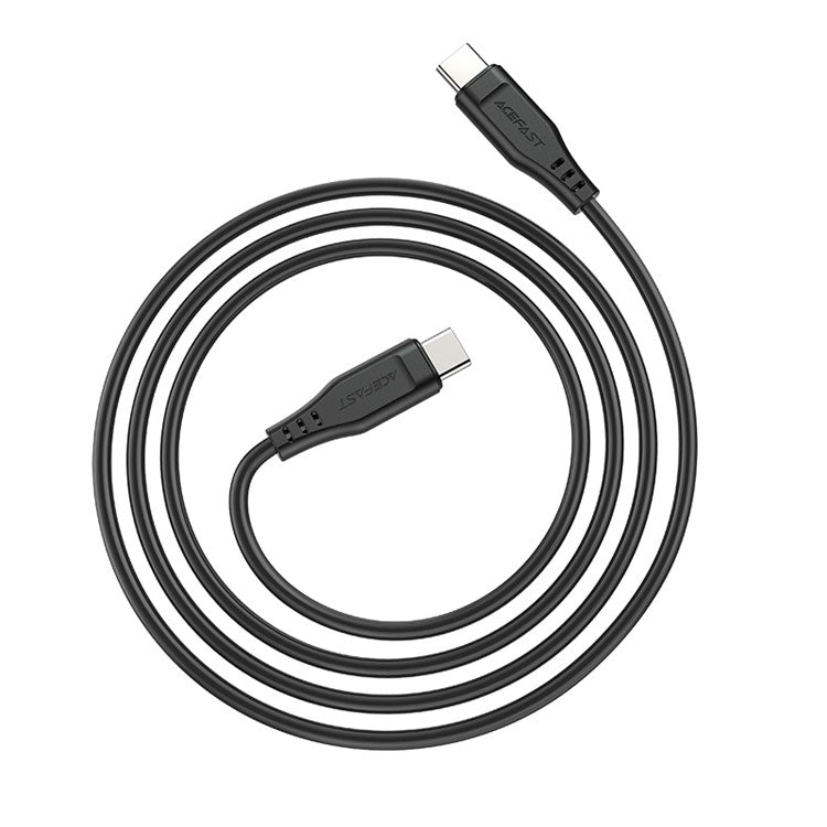 ACEFAST C3-03 for iPhone 15 Series 60W High Power USB-C to USB-C TPE Charging Data Cable 1.2m - Black