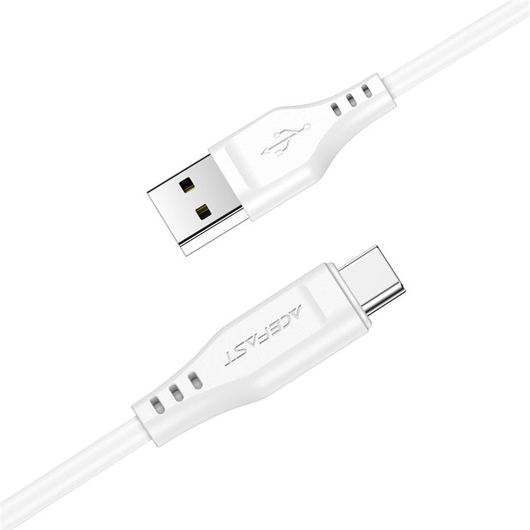 ACEFAST C3-04 for iPhone 15 Series USB-A to USB-C Data Cable 3A Max TPE Charging Cord 1.2m - Black