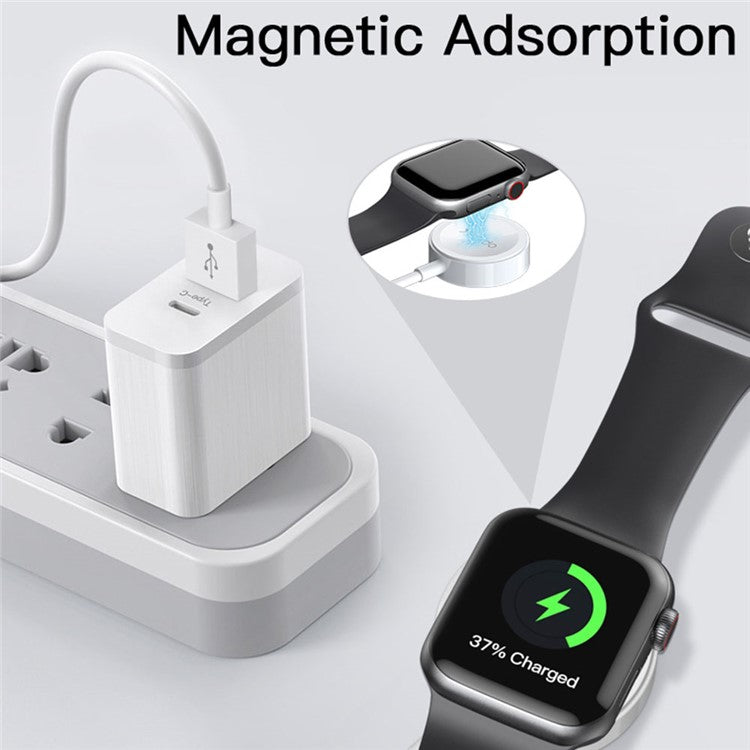 YESIDO CA69 Smart Watch Magnetic Wireless Charger Dock with 1m Cable for Apple Watch Series