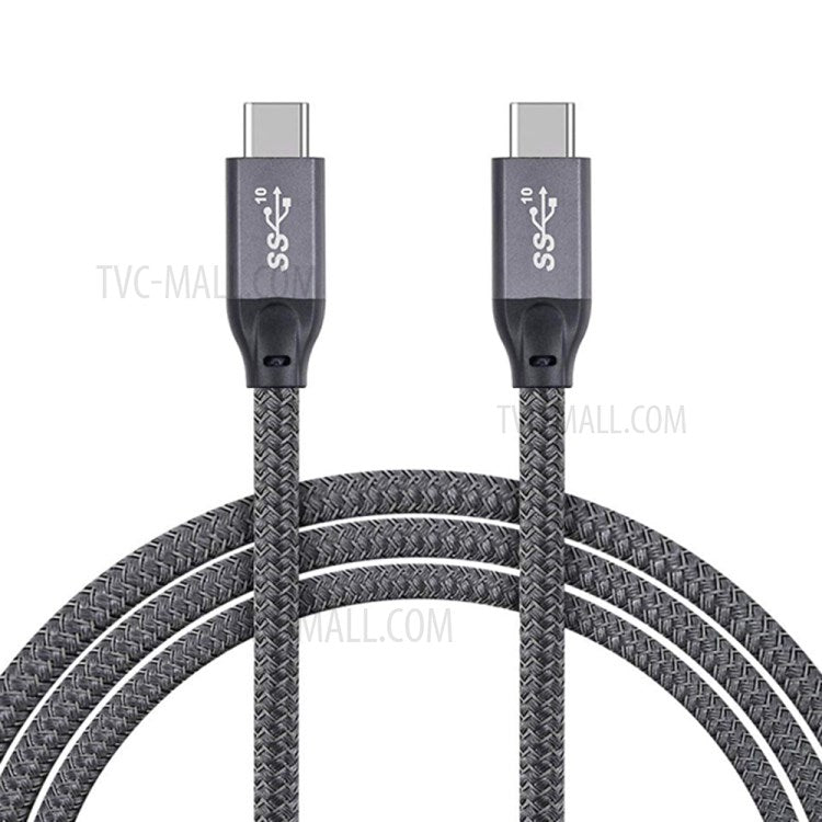 1.5m USB-C Male to Male Cable 20Gbps 4K Transmission PD100W 5A/20V Fast Charging Cord for Macbook Pro
