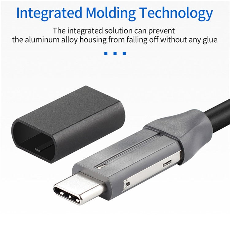 0.6m USB-C to USB-C PD 100W Fast Charging Cord USB3.1 Thunderbolt 3 40Gbps 4K Video Transmission Cable for MacBook Pro/iPad Pro