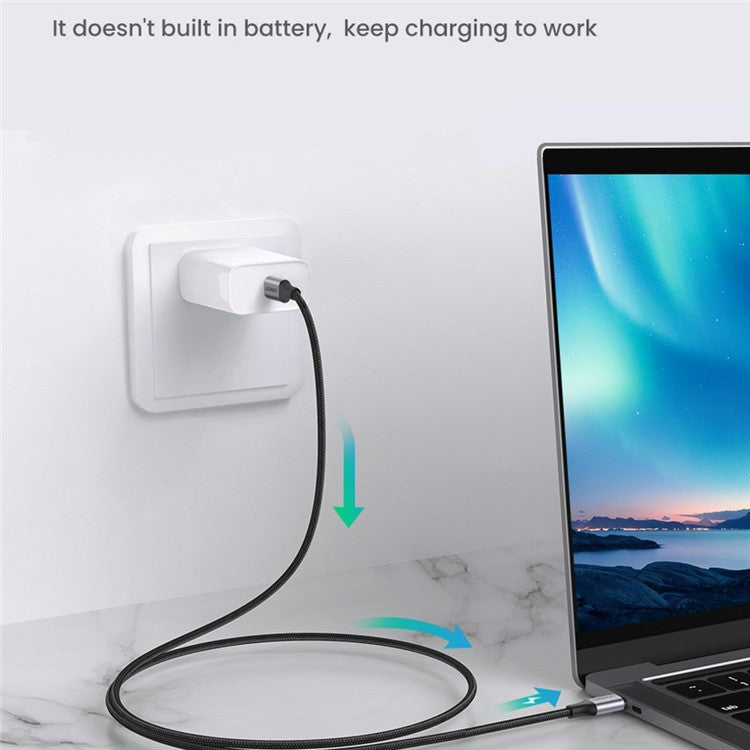 UGREEN 70427 for iPhone 15 Series 100W 4.0 PD USB C to USB C Fast Charging Cable Nylon Braided Type-C Cable for Samsung S20 / MacBook / iPad Pro (1m)