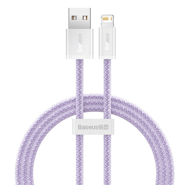 BASEUS Dynamic Series 2.4A 1m Fast Charging Data Cable USB to iP Charging Cord - Purple