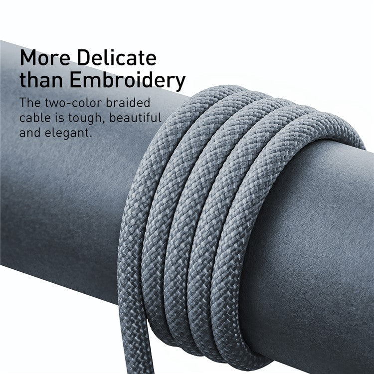 BASEUS Dynamic Series 2.4A 1m Fast Charging Data Cable USB to iP Charging Cord - Dark Grey