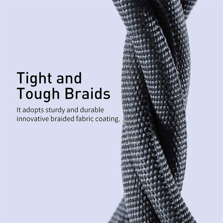 BASEUS Crystal Shine Series 2.4A Fast Charging USB to iP Data Cable 1.2m - Black