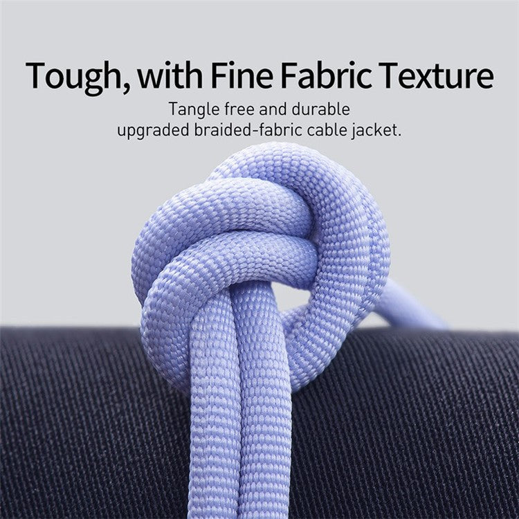 BASEUS Crystal Shine Series 20W 2m Fast Charging Type-C to iP Data Cable - Purple