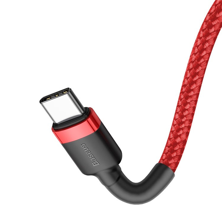 BASEUS Cafule 1m for iPhone 15 Series Type-C PD2.0 60W Flash Charging Data Cable (20V 3A) - Red