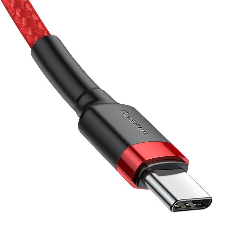 BASEUS Cafule 1m for iPhone 15 Series Type-C PD2.0 60W Flash Charging Data Cable (20V 3A) - Red