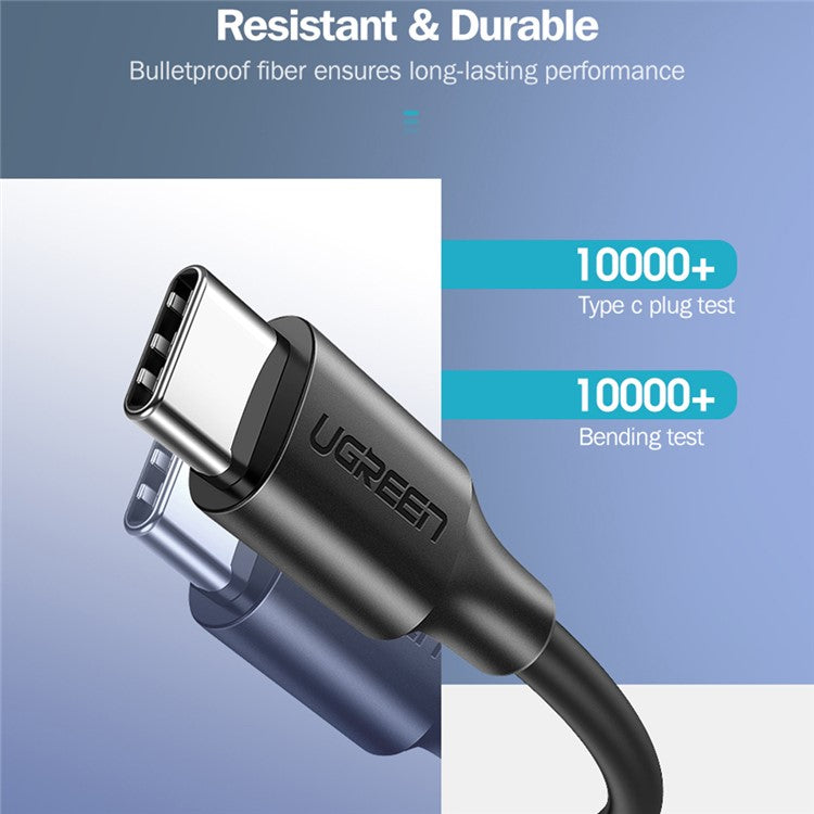 UGREEN for iPhone 15 Series 1m For iPad Samsung Huawei PD 60W QC3.0 Fast Charging USB C to Type-C Data Cable