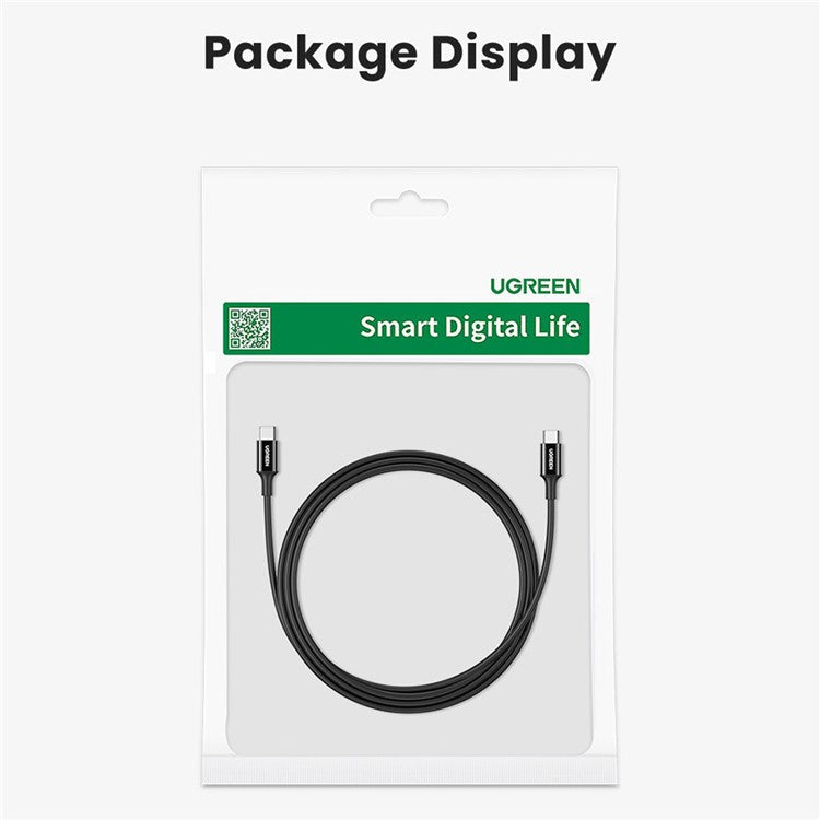 UGREEN for iPhone 15 Series 3m PD 60W QC3.0 Fast Charging + 480Mbps Data Transfer USB C to Type-C Cable