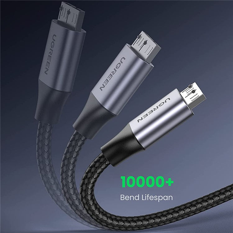 UGREEN 80792 0.5m USB 3.0 to Micro USB Charging Cable Charge Cord Nylon Braided External Hard Drive Data Cable