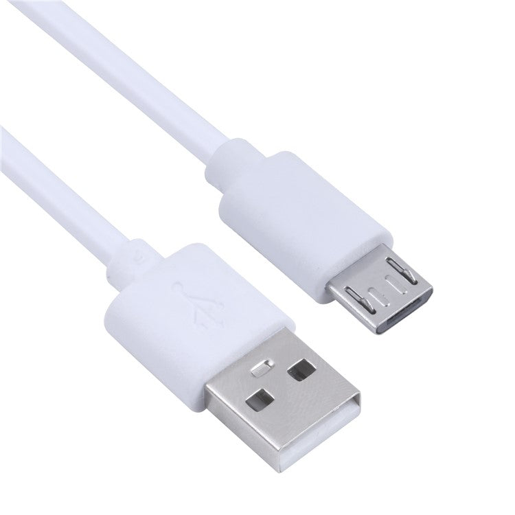 30cm USB to Micro USB Mobile Phone Charger Cord Copper Core Charging Cable - White