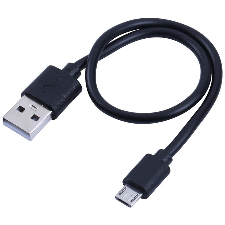 50cm USB to Micro USB Copper Core Charging Cable TPE Wire for Android Mobile Phone Tablet - Black